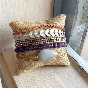 ❤️HP❤️ Victoria Emerson Beaded Boho Wrap Bracelet